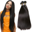 YAVIDA Hair Peruvian Virgin Hair Straight 4 Bundles Peruvian Straight Hair 7A Unprocessed Virgin Human Hair Weave