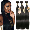 YAVIDA Hair Brazilian Virgin Hair Straight 3 Pcs Cheap Human Hair Virgin Brazilian Hair Weave Bundles 7A Unprocessed