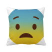 Awkward Yellow Cute Online Emoji Square Throw Pillow Insert Cushion Cover Home Sofa Decor Gift