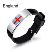 National Flag Bracelets Bangles Portugal Russia England Australia Belgium Spain France Germany Brazil Fashion