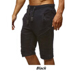 Summer New Mens Sports Running Shorts Fitness Training Elastic Tie Pockets&Quick-drying Striped Pants
