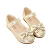 Fashion Girls Shoes Soft PU Leather Medium Big Kids Flat Shoes With Bow-knot Children Princess Wedding Party Flats