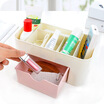 Wanshijia Jewelry Cosmetics Storage Box Drawer Desktop Dressing Table Skincare Brush Lipstick Finishing Rack JD-NG-13 Pink