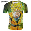 Summer New Mens Fashion Anime T-shirt Seven Dragon Ball Print Cosplay Casual T-Shirt US SizeS XXXXL