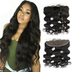 Nami Hair Product Brazilian Virgin Remy Hair Body Wave 13X4 Lace Frontal Closure Ear to Ear With Baby Hair 10"-20" Free Shippin