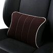 WRC Memory Cotton Suede Cellulite waist pillow car office back cushion waist lumbar pillow single black