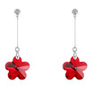 Long Drop Earrings Trendy Jewelry For Women Accessories Crystal from Austrian Dangle Earring FLOWER -28327