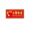Teng Chi CT fire fluorescent safety export luminous light stickers evacuation signs direction signs luminous waterproof&wear-resistant warning stickers A01 straight safety exit