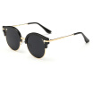 Charming Semi Rimless Sunglasses Classic Cat Eye Eyeglasses Unisex Retro HD Lens Sun Glasses