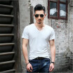 Men V-neck Summer Short Sleeve T Shirt