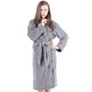 Sanli five-star hotel bathrobe bathrobe four seasons universal cotton towel material couple home service pajamas men&women same paragraph sweat steam sauna suit L gray
