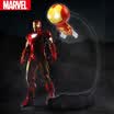 MARVEL Iron Man LED Light Bedside Light Night Light Sleep Light Ambient Light Creative Gift Outdoor Camping USB Charging