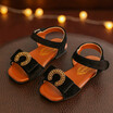Girls Sandals 2018 Fashion Diamond Princess Sandals Soft Bottom Leather Shoes Beach Shoes Kids Shoes