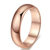 Female Finger Rings Simple Style Rose Gold Color Jewelry Wedding Couple Ring Fashion Jewelry Womens Accessories R049