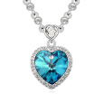 Heart Necklaces Pendants Crystal from Austrian Elements Vintage Fashion Jewelry Necklaces For Women 10800