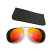 Unisex Square Polarized Clips for Eyeglasses Cool Sunglasses Clip-on Flip-up