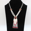 Luxurious Women Bead Multi-level Tassel Long Necklace Turkish Resin Beads Chain Sweater Pendant Necklace Nigeria Bridal Jewelry