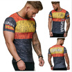 Summer Round Neck Short Sleeve T Shirt 3D Printed Casual Sport Mens T Shirt Tops