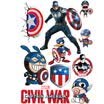 LMA Loma Car 3D Sticker Scratch Cover Stickers Patriotic car stickers Five-star Red Flag Sticker Set