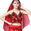 2018 Girls Sexy Sequin Beaded Belly Dance Top Bra Women Costume Clubwear Bollywood Oriental Dancing Outfit 10 Colors