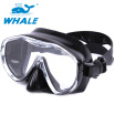 High quality silicone Diving Snorkeling Swimming Goggle Mask with Tempered Glass Lens Silicone Skirt UV Protection Anti Fog&A