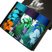 Men&39s underwear men 3 bamboo fiber fashion printing men&39s flat underwear mixed color 8j217L