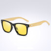 Retro Wood Polarized Sunglasses Men Driving Sunglasses Women Brand Design Mirror Sunglasses