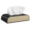 Di Gallon Car Tissue Box Car Tissue Box Leather Office Tray Car Accessories Decoration - Black