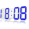 3D LED Digital Alarm Clocks 24 12 Hours Display 3 Brightness Levels Dimmable Nightlight Snooze Function for Home Kitchen Office