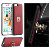 Iphone 78X Luxury Leather Commerce Multi-function Vehicular ring Protection Cover Phone case