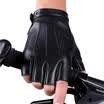 deportes medio dedo guantes guantes de levantamiento de pesas de gimnasio de cuero genuino guantes tácticos sin dedos