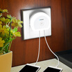 Creative Dual USB Charger Night Light DC 5V 110 - 240V