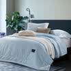 Kang Xin is the core of cotton skin-friendly breathable summer cool thin quilt cotton satin fabric washable blue gray 200230cm