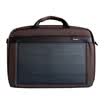 Hanergy 8w thin film solar power computer bag notebook shoulder portable male&female students casual business bag coffee color