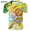S-XXXXL New Mens Fashion Short-Sleeve T-Shirt Dragon Ball Anime Print T-Shirt Casual Slim Sport T-Shirt Mens Tights