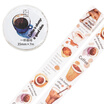 Kinbor hand book&paper tape 30mm7m cute hand book sticker decorative tape small Q coffee bath DTB64242
