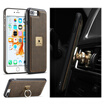 Iphone 78X Luxury Leather Commerce Multi-function Vehicular ring Protection Cover Phone case