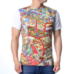 Fashion Mens O-neck Tops Big Market Print Pullover T-Shirts