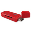 Biao Wang SSK SCRM060 smart multi-card reader red
