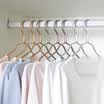 Bingyou luxury aluminum alloy hangers no clothes clothes rack hangers non-slip clothes hanging colorful silver 5 pieces 42cm