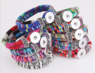 10pcs piece Bohemian Multicolor Cotton Cord Bracelet Tibet Silver Ethnic Bag with Flower Buckle Bracelet Accessories Pulseras Mu