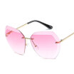 New Brand Design Rimless Sunglasses Women Oversized Vintage Sun Glasses for Travel Photo Fashion female Brand eyewear Retro UV400