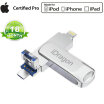 USB 30 Lightning Flash Drive For iPhone External Storage OTG Compatible to iPhoneiPadiPodAndroid PhoneMac&PC