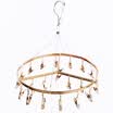 Bingyou luxury aluminum alloy hangers no clothes clothes rack hangers non-slip clothes hanging colorful silver 5 pieces 42cm