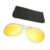 Unisex Square Polarized Clips for Eyeglasses Cool Sunglasses Clip-on Flip-up