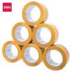 Deli 6 packs 60mm100y 914 meters 50μm high quality beige sealing tape packaging wide tape 30359