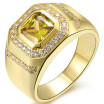 18ct Size 8 To 15 Jewelry SapphireGarnet 10KT Mans Gold Plated Ring Wedding Gift