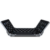 BOW HB066 ultra-thin thinkpad flat-panel notebook mobile phone wireless mini folding Bluetooth keyboard common standard version of the black