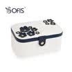 SOFIS double jewel box cherry blossom jewelry box jewelry storage box simple leather jewelry box gift