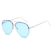 Sunglasses Women Rivet Rimless Fashion Sun Glasses Female Oculos De Sol Feminino Glasses Gafas Lentes Mujer Lunette UV400